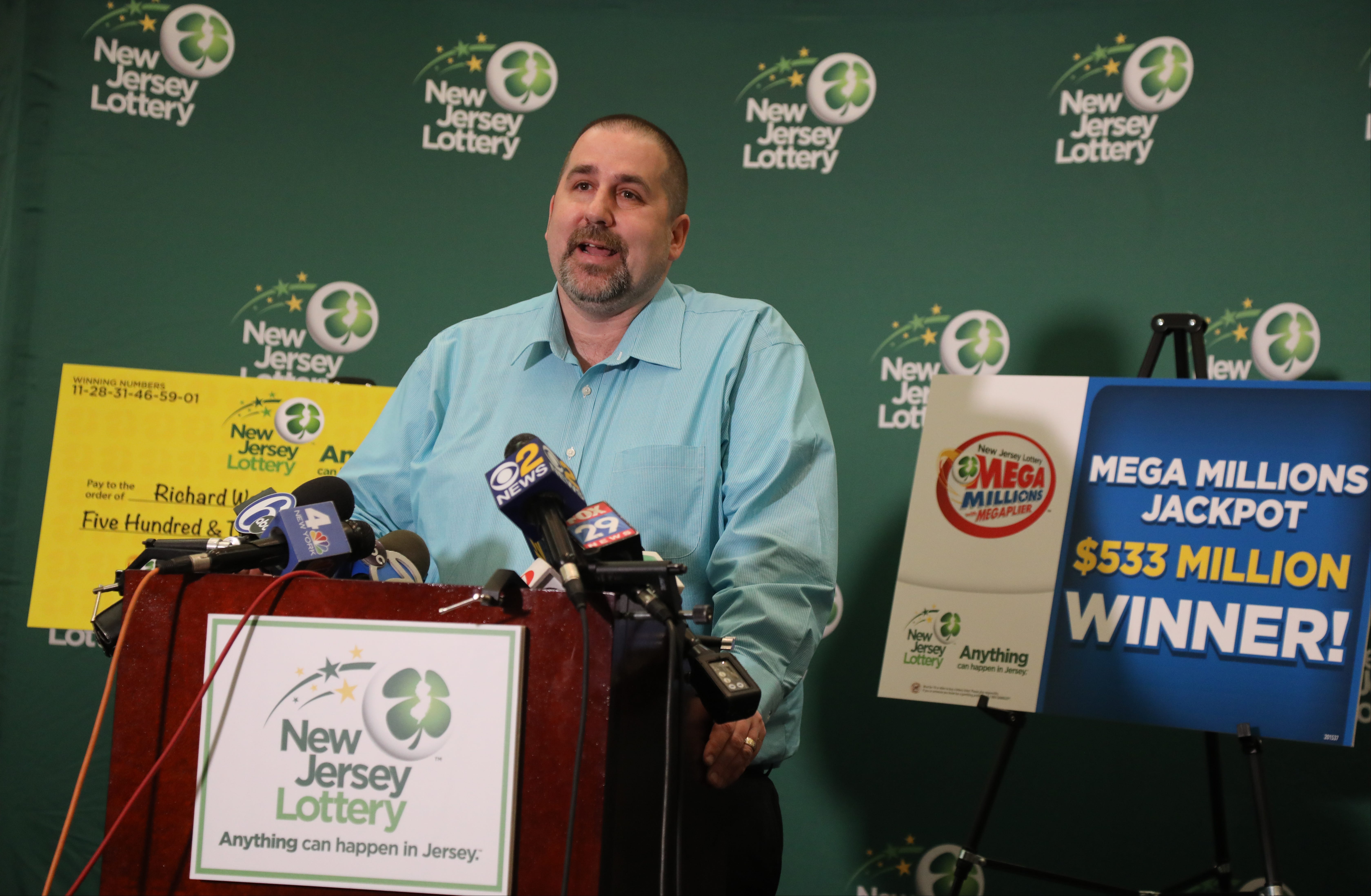 NJ Mega Millions winner is Richard Wahl 